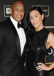 Jenita Porter ex-boyfriend Dr. Dre with his former spouse Nicole Young.
